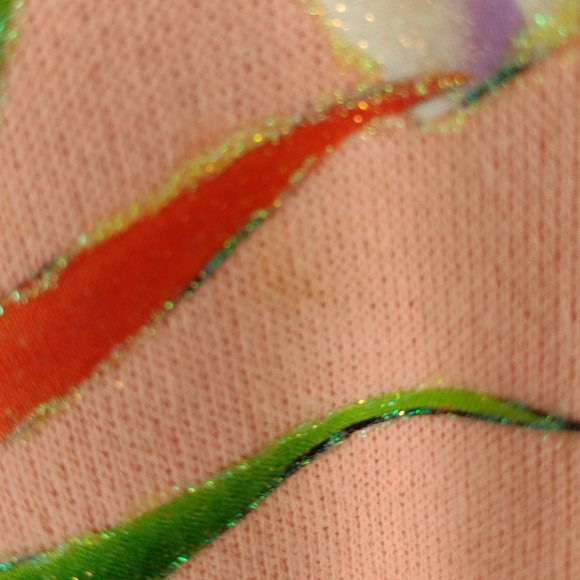 Vintage Floral Bird Of Paradise Custom Design Peachy Pink Grandma Sweatshirt - Picture 8 of 8